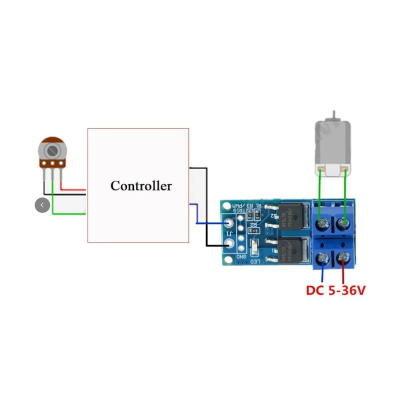 15 Amper 400 Watt MOSFET Anahtarlama Kartı
