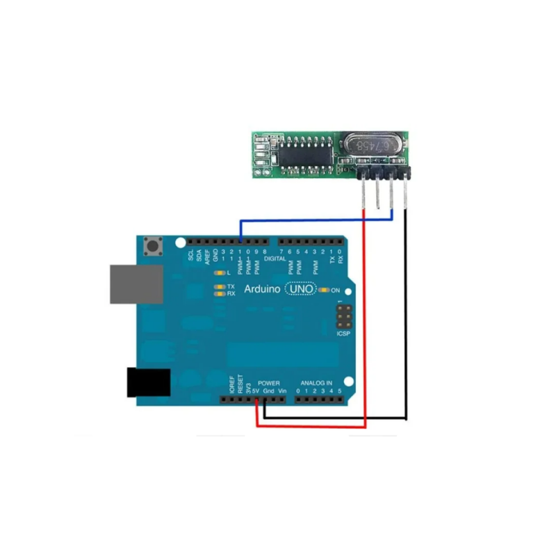 433 Mhz RF Kablosuz Alıcı Ve Verici Kiti