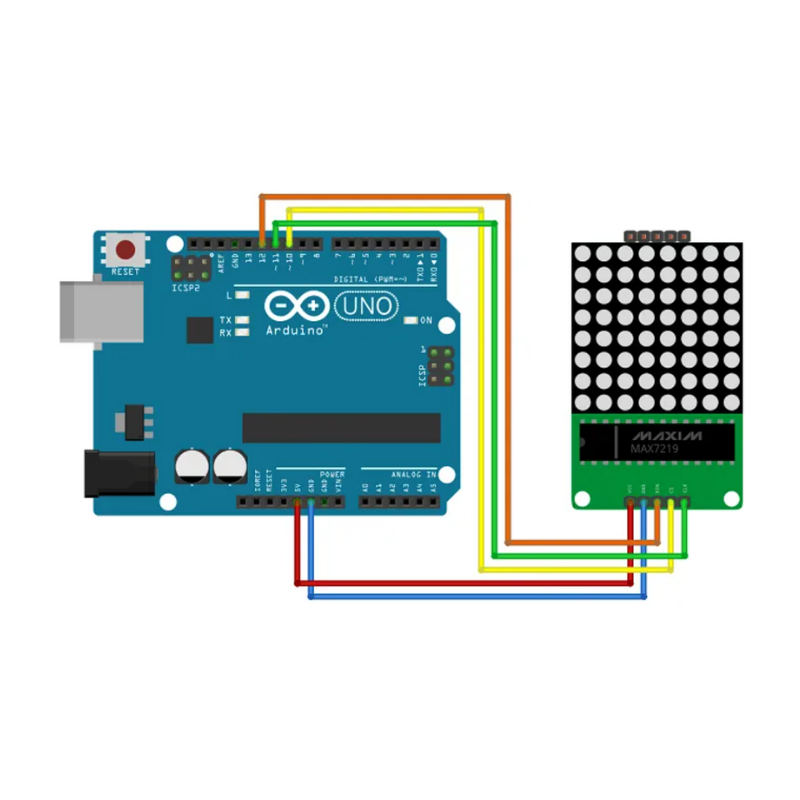 MAX7219 8x8 Dot Matrix Display Modülü