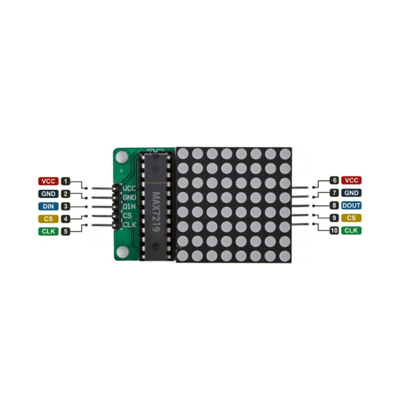 MAX7219 8x8 Dot Matrix Display Modülü