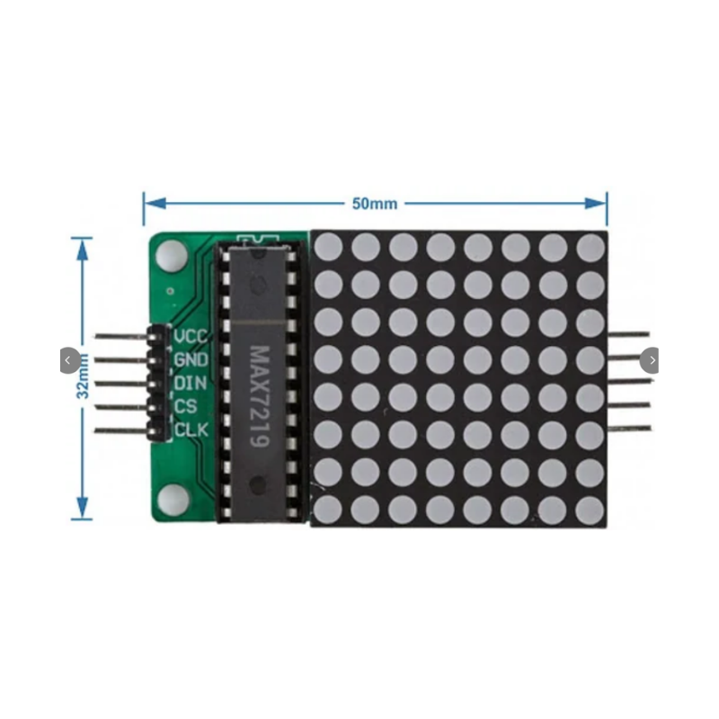 MAX7219 8x8 Dot Matrix Display Modülü