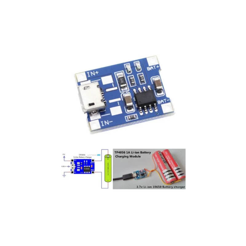 TP4056 Micro USB Lipo 18650 Pil Şarj Devresi 3,7V