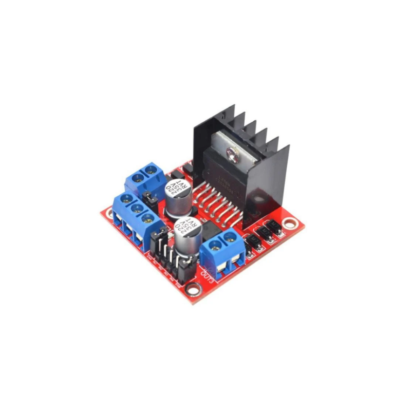 L298N Voltaj Regülatörlü Çift Motor Sürücü Kartı