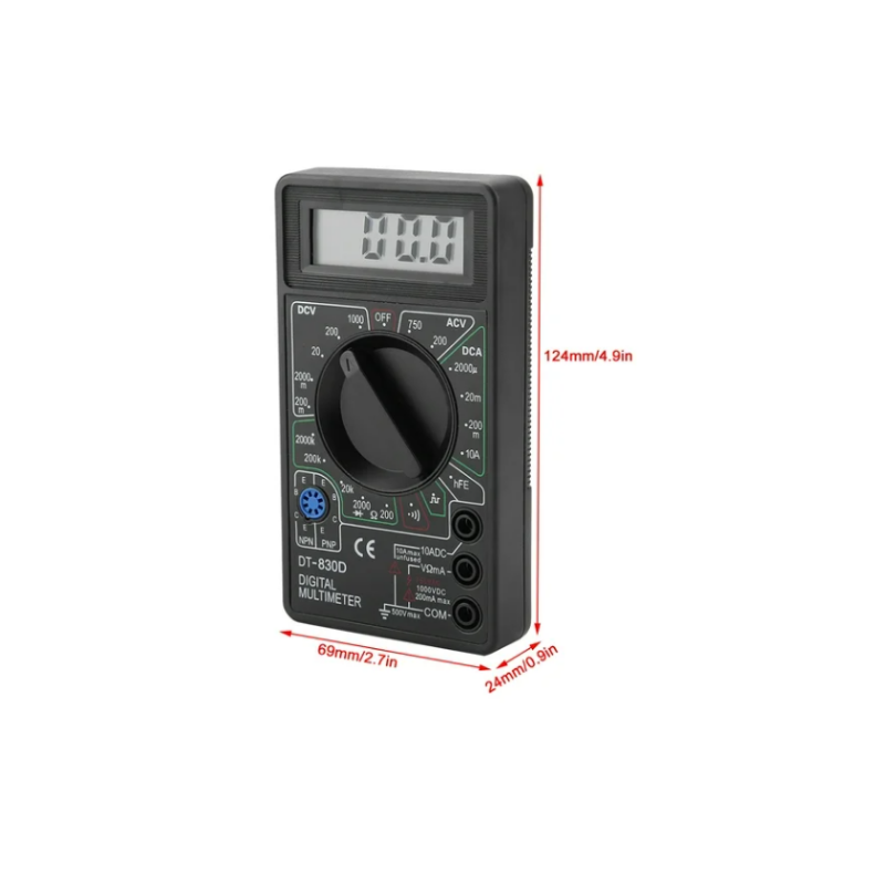 DT-830D Dijital Multimetre Avometre Ölçü Aleti