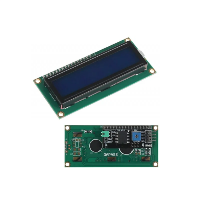 IIC/I2C Modüllü 2x16 Mavi LCD Ekran Lehimli