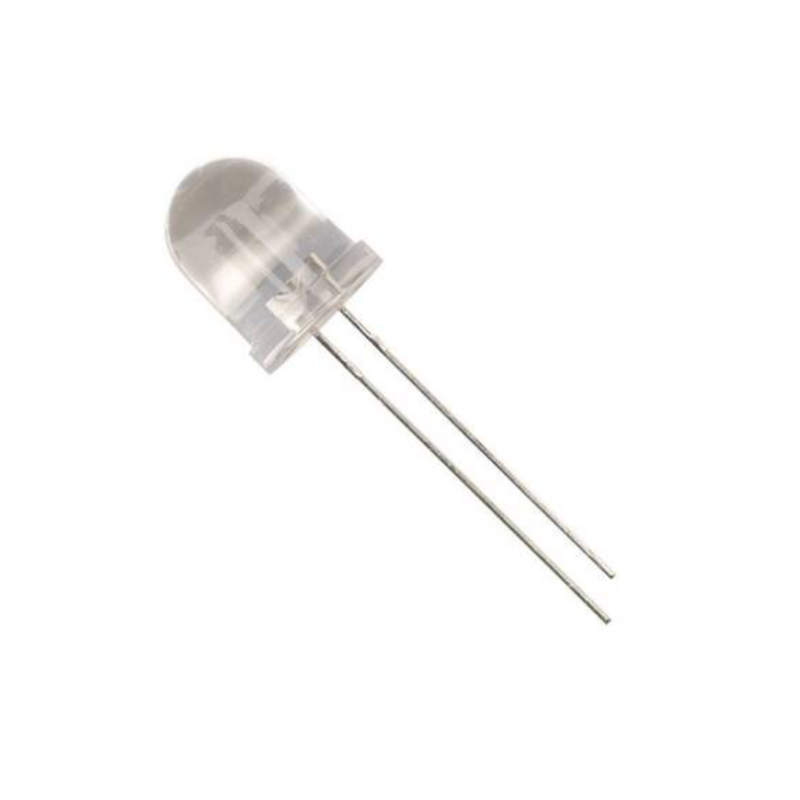 10mm Şeffaf Kırmızı Led