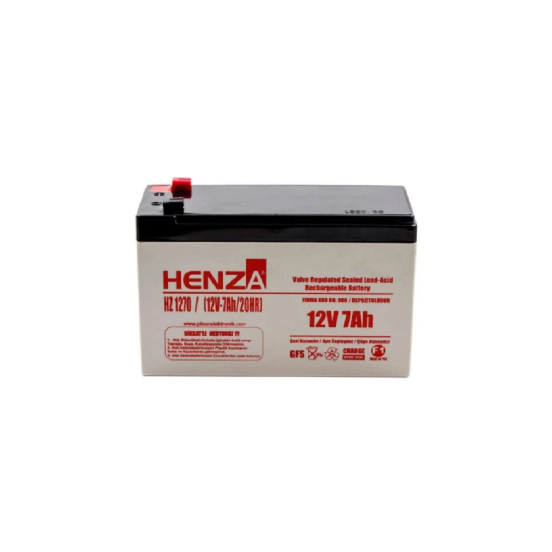 Henza Hz1270 12v 7ah Bakımsız Kuru Akü